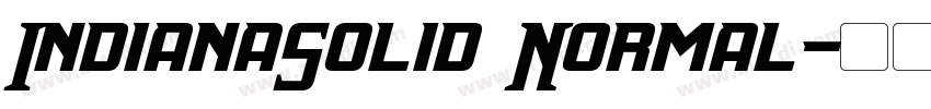 IndianaSolid Normal字体转换